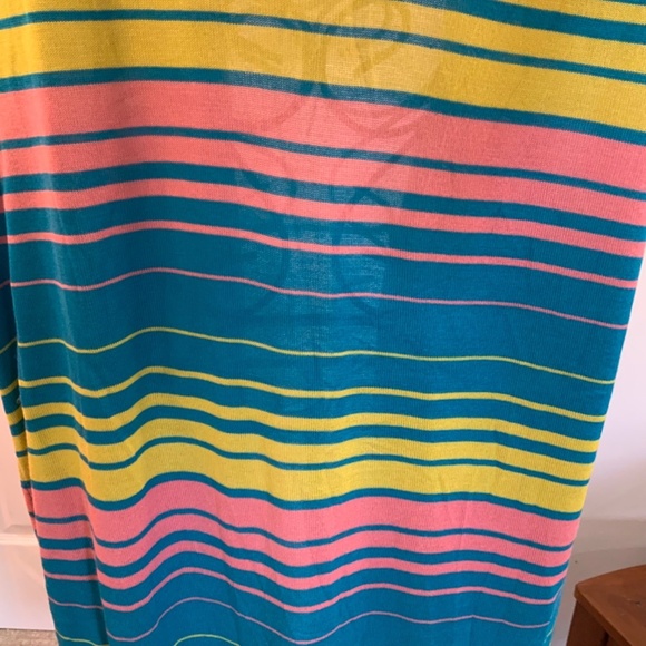 ASHLEY STEWART CARDIGAN STRIPED PLUS SIZE 18/20 - Picture 7 of 9